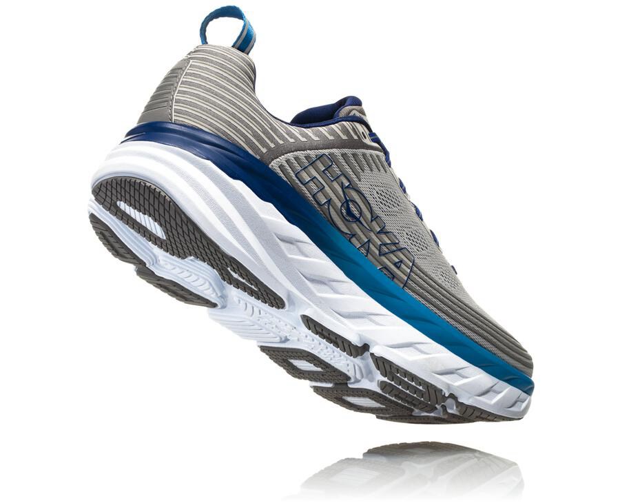 Zapatillas Running Hoka One One Hombre - Bondi 6 - Gris - ZPK093468